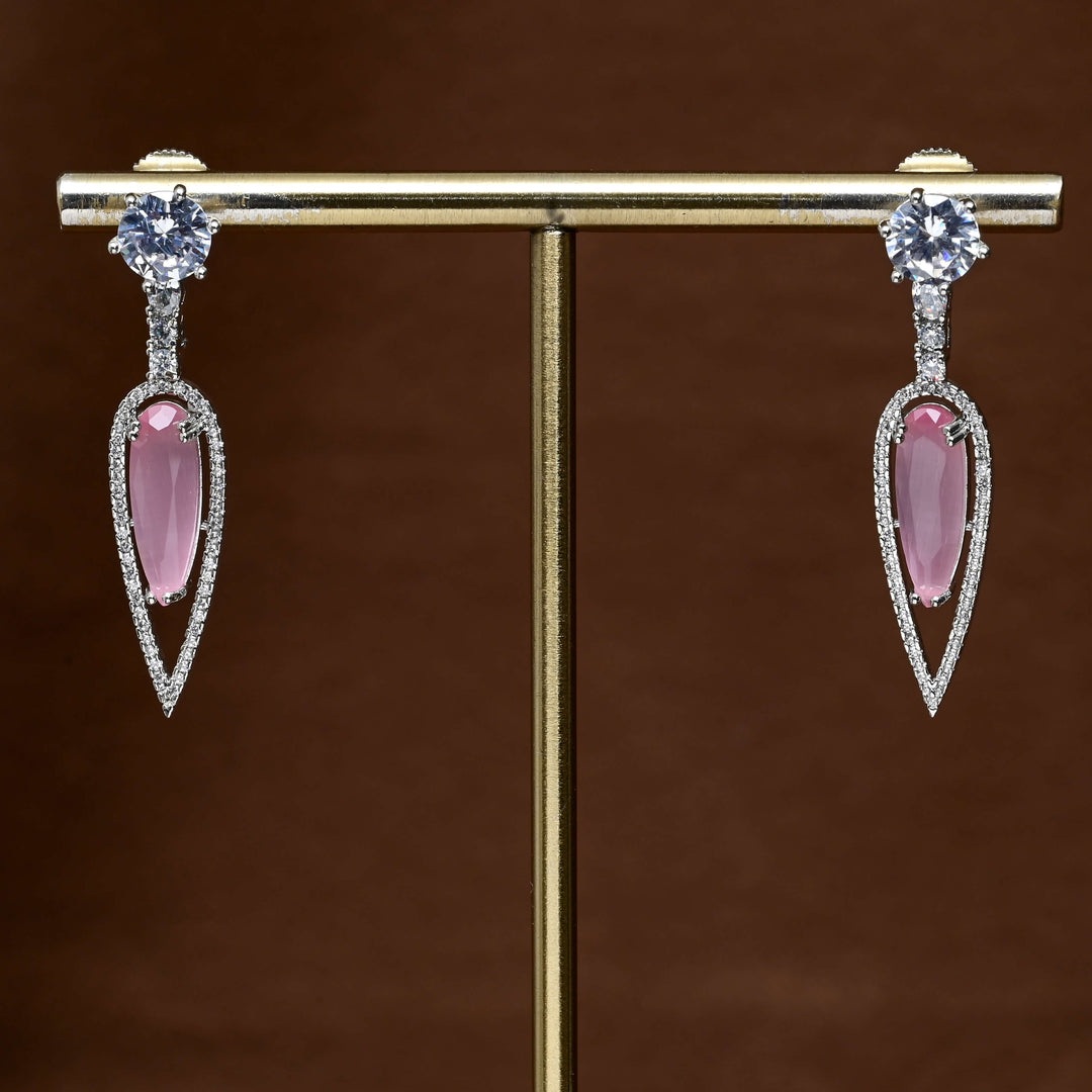 CZ Diamond Finish Earrings