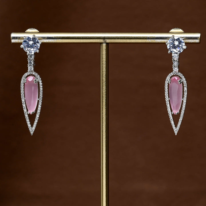 CZ Diamond Finish Earrings