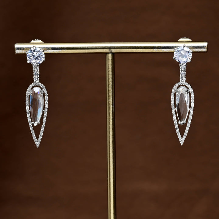 CZ Diamond Finish Earrings