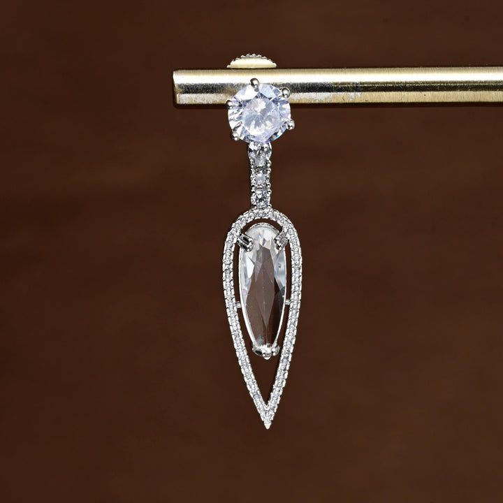 CZ Diamond Finish Earrings