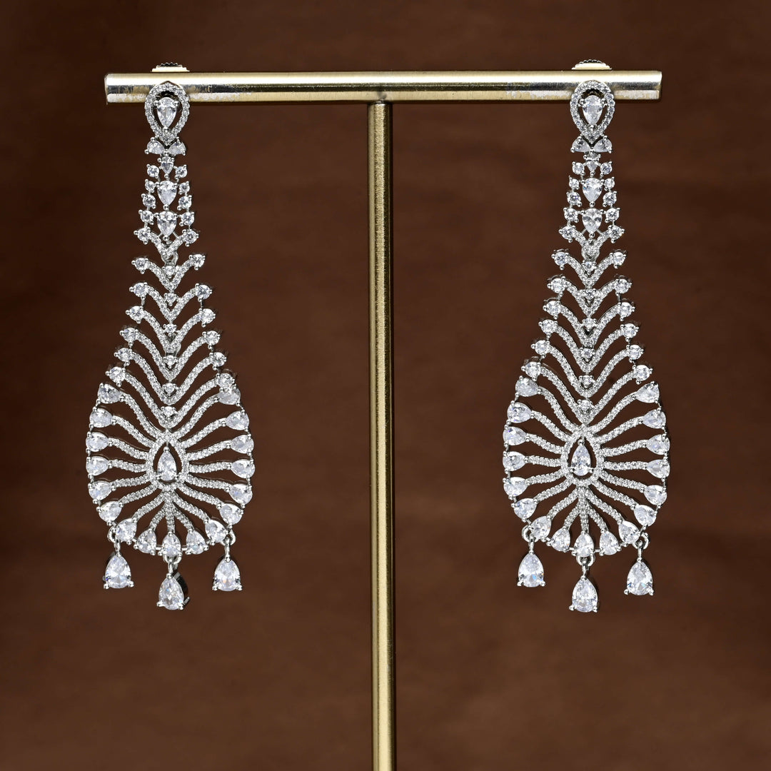 CZ Diamond Finish Earrings