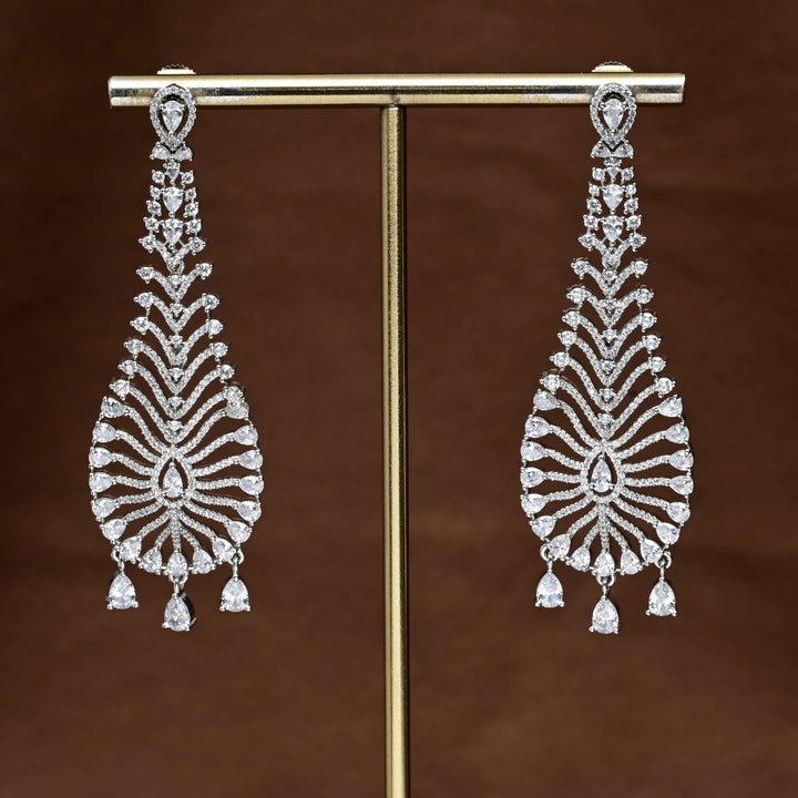 CZ Diamond Finish Earrings