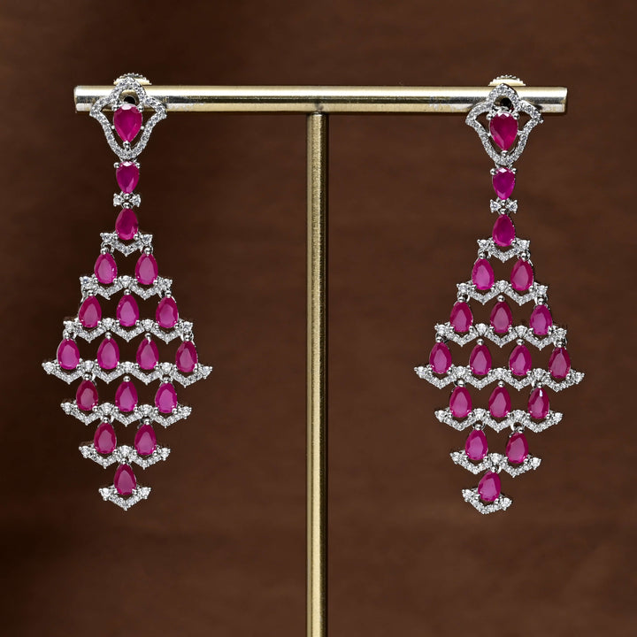 CZ Diamond Finish Earrings