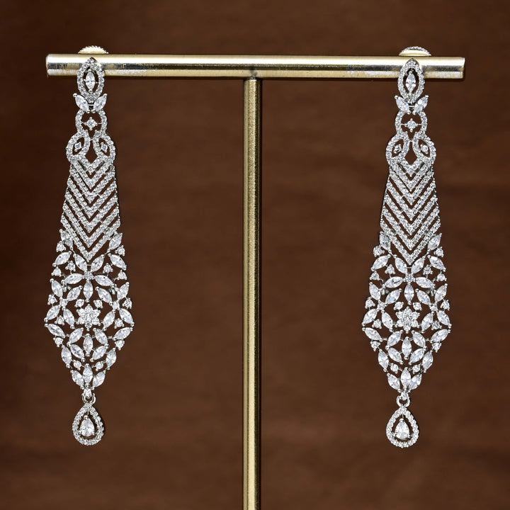 CZ Diamond Finish Earrings
