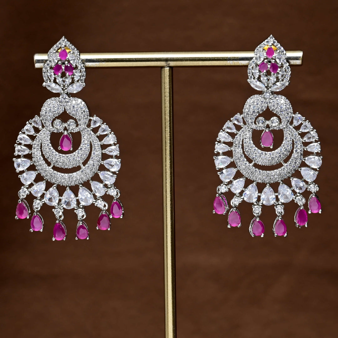 CZ Diamond Finish Earrings
