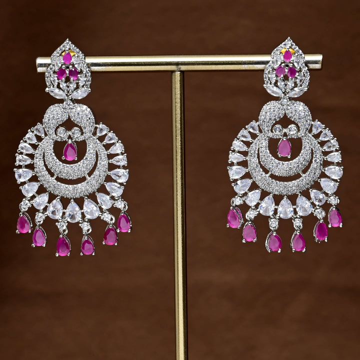 CZ Diamond Finish Earrings