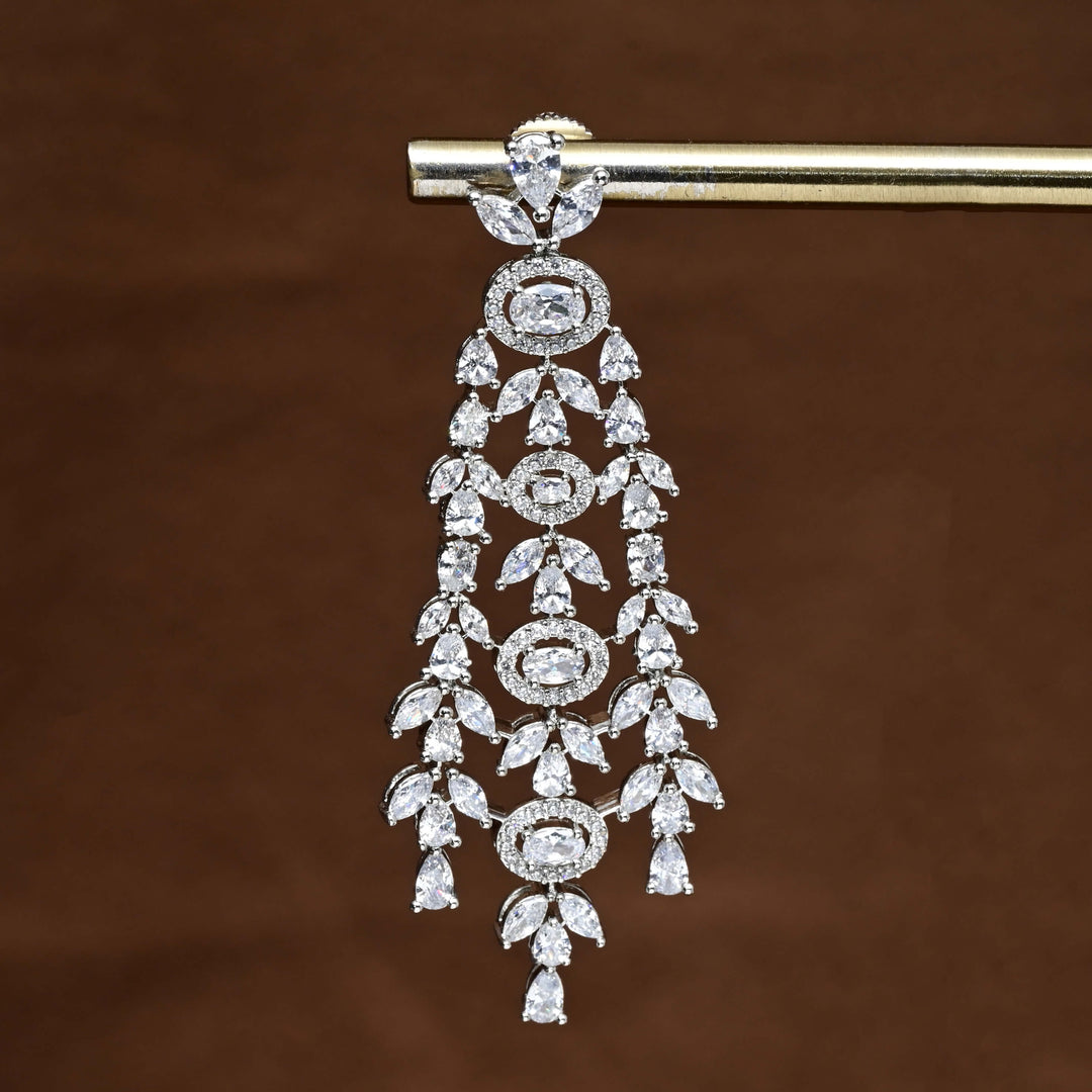 CZ Diamond Finish Earrings