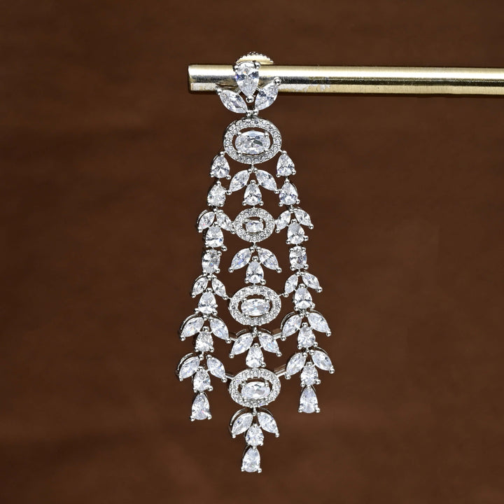 CZ Diamond Finish Earrings