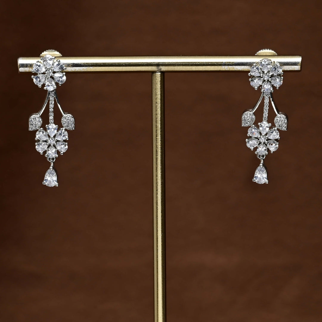 CZ Diamond Finish Earrings