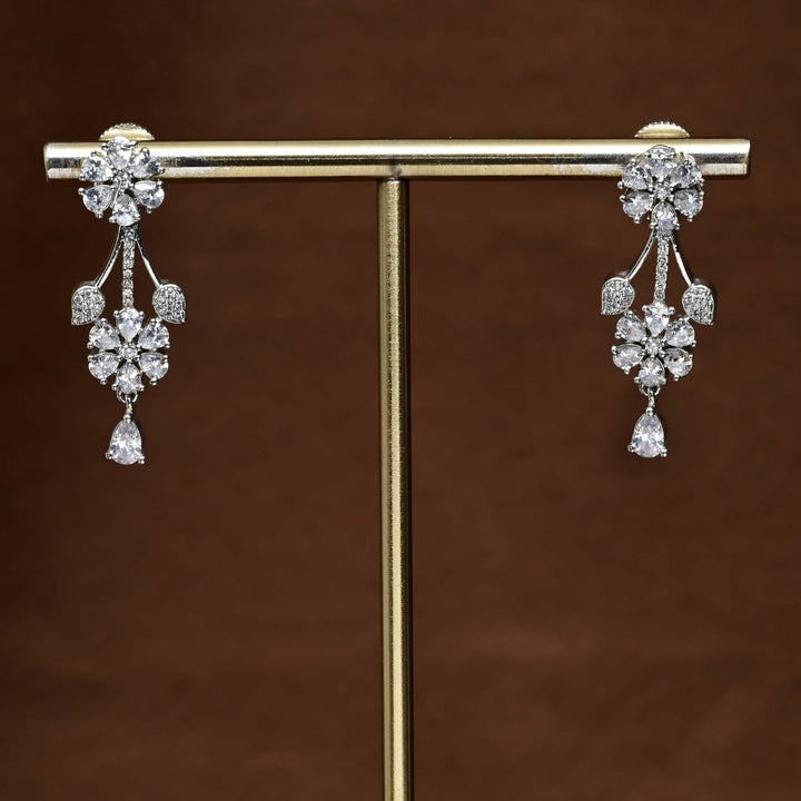 CZ Diamond Finish Earrings
