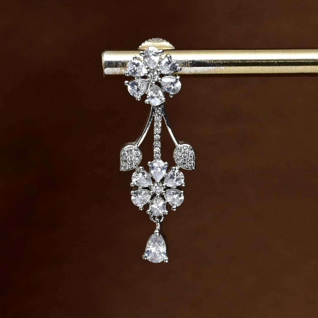CZ Diamond Finish Earrings