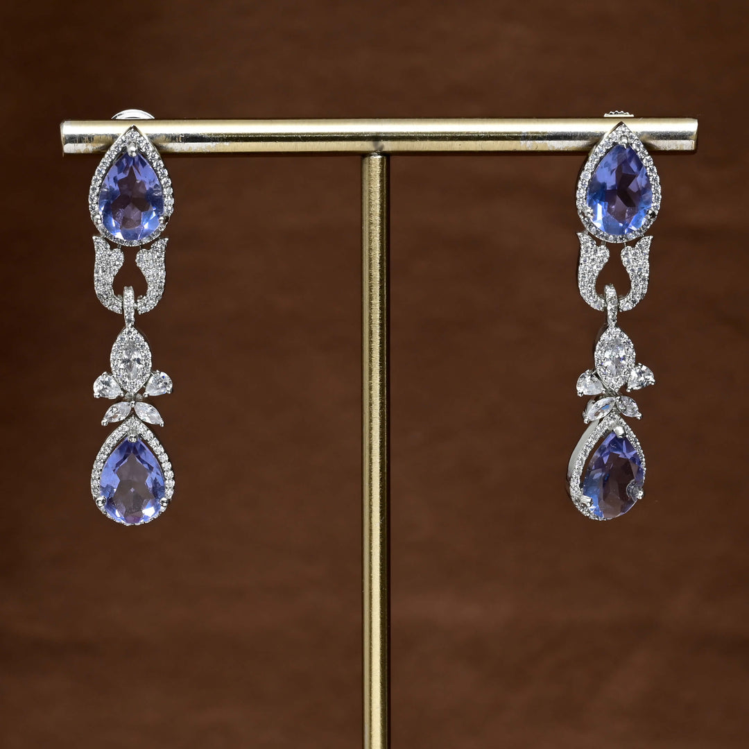 CZ Diamond Finish Earrings