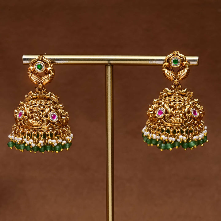 Temple Jhumka Earrings