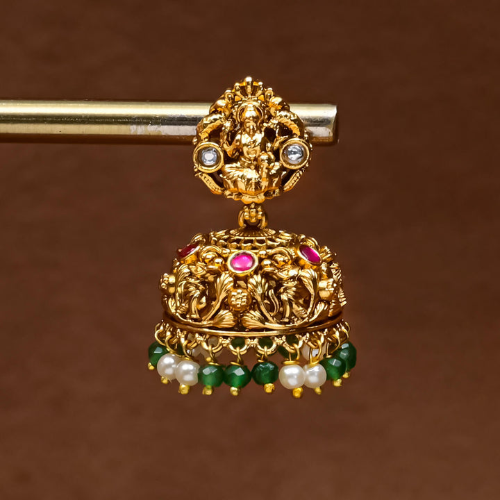 Temple Jhumka Earrings