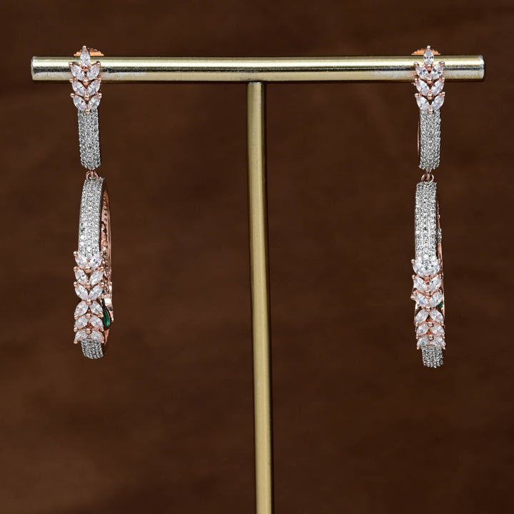 CZ Rose Gold Earrings