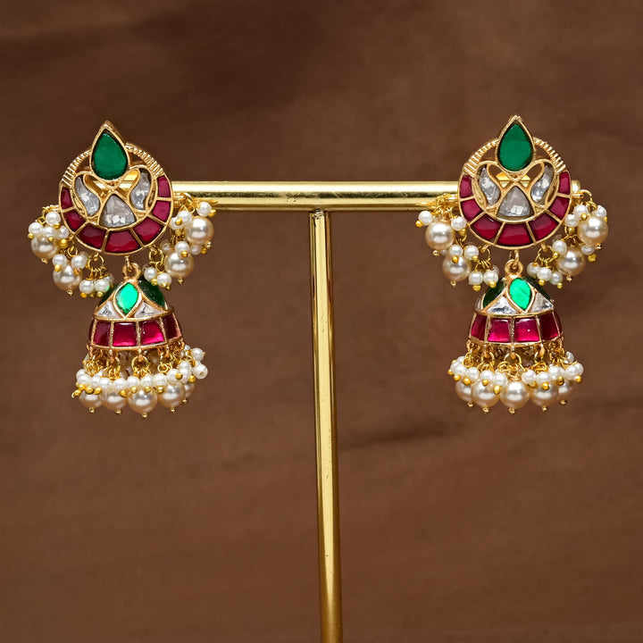 Kundan Jhumka Earrings