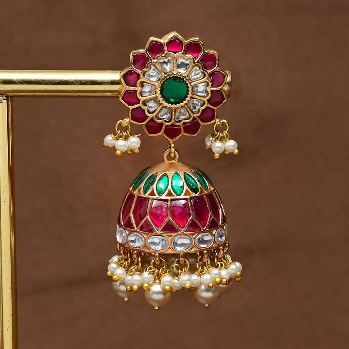 Kundan Jhumka Earrings