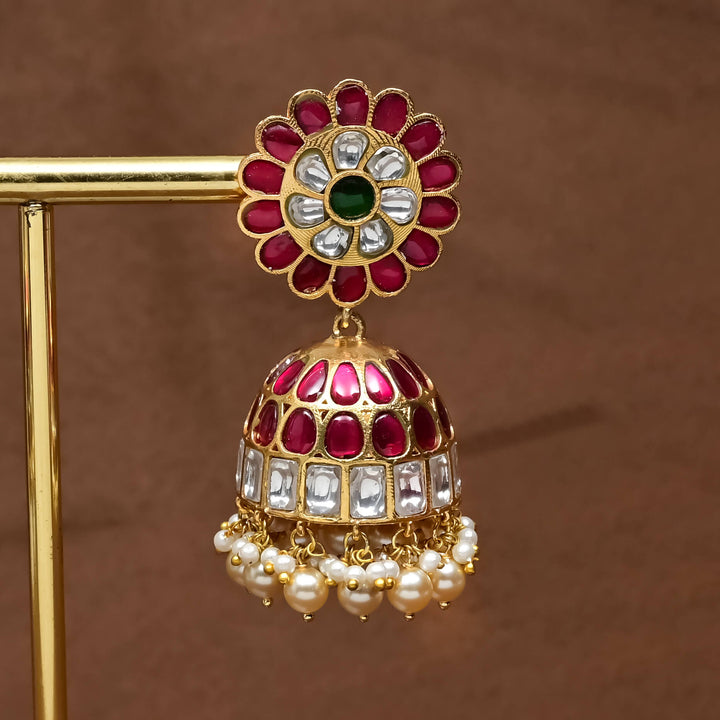 Kundan Jhumka Earrings