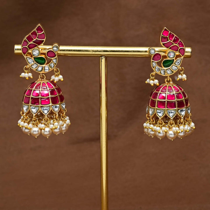 Kundan Jhumka Earrings