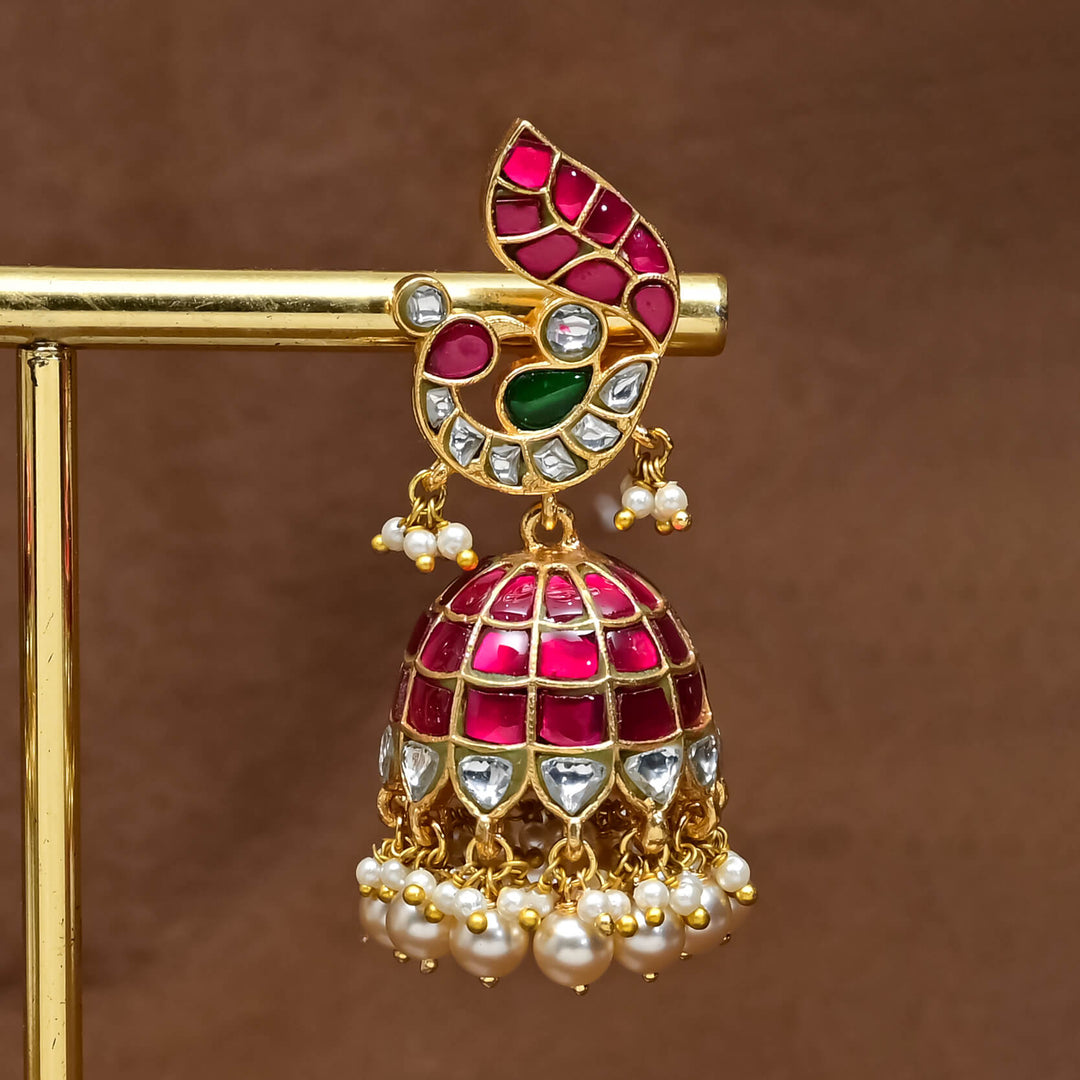 Kundan Jhumka Earrings