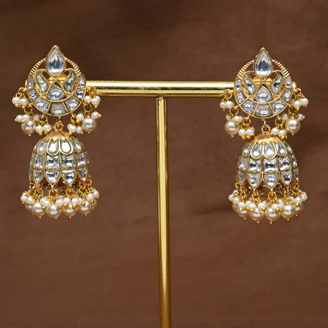 Kundan Jhumka Earrings