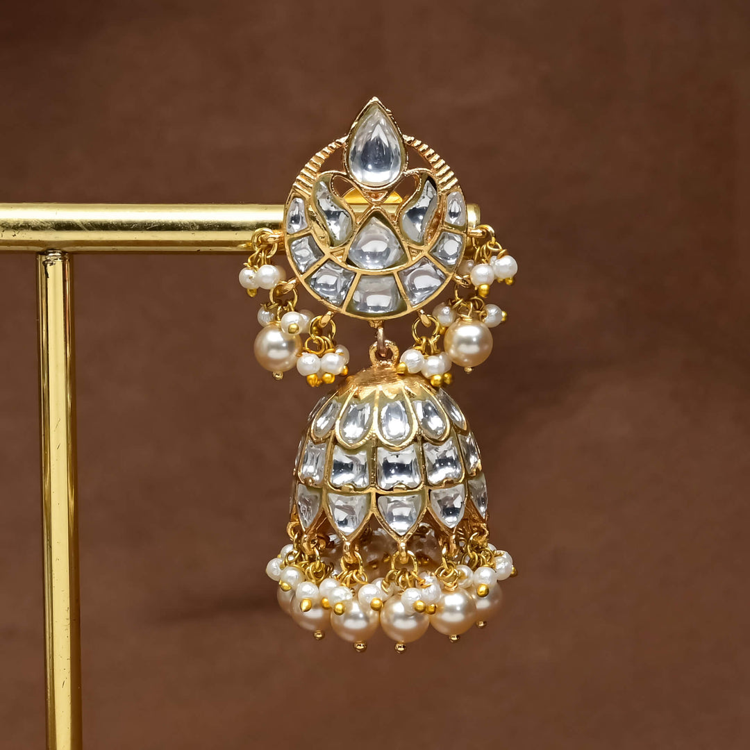 Kundan Jhumka Earrings