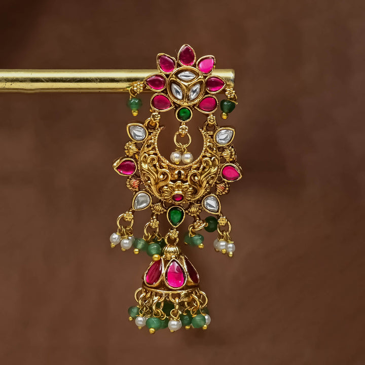 Temple Jhumka Earrings